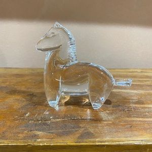 Baccarat small crystal horse